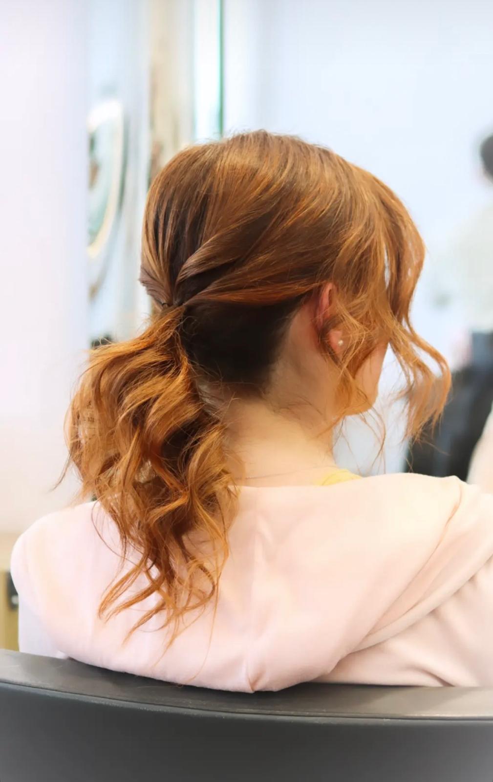 Penteado personalizado no salão Márcia Vieira Cabeleireiro, no Porto